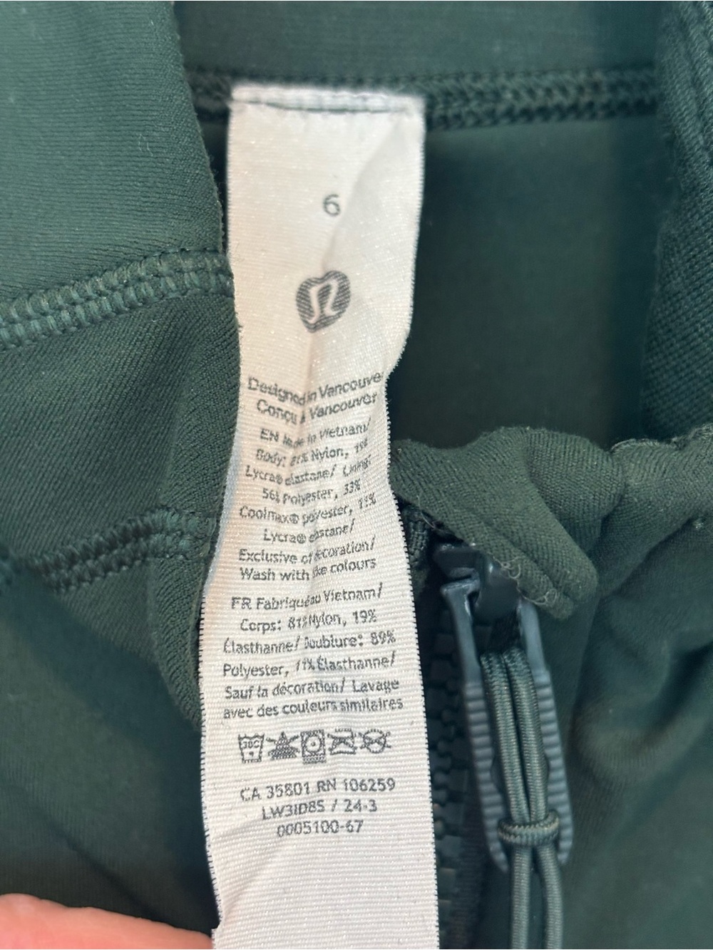 lululemon athletica Hunter Green define Full-Zip Jacket - Picture 4 of 5